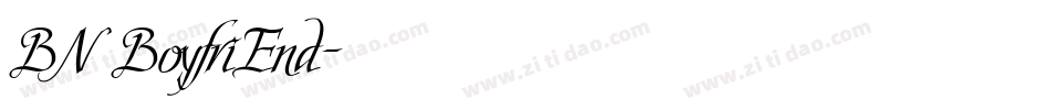 BN BoyfriEnd字体转换